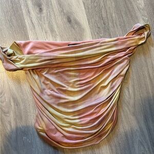 Zara Pink and Yellow Top